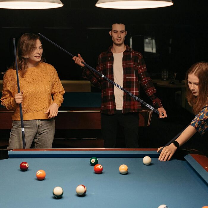 Професійний набір для більярду з чохлом, 12,5 мм скловолоконний кий, набір київ для більярду, 147,3 см, з рукавичками, вентилятором, 540 г