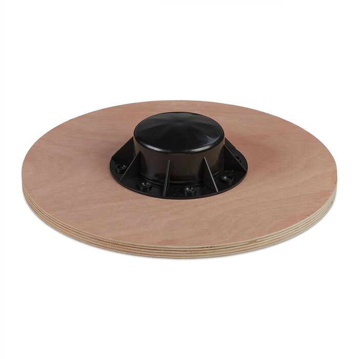 Дерев'яна баланс-дошка Relaxdays 8 x 40 см, Натуральний/Чорний