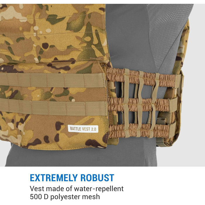 Capital Sports Battlevest 2.0 - Вага жилет для тренувань, 13.2 кг, камуфляж