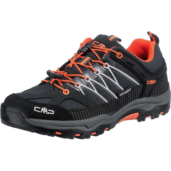 CMP Rigel Low Trekking Wp Черевики для трекінгу, Antracite-Flash Orange, 36 EU, 3Q54554