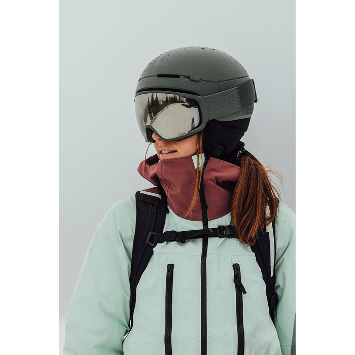 Шолом для сноуборду та лиж POC Meninx Epidote Green Matt XL-XXL, легкий, добре вентильований, ABS-корпус, EPP та EPS підкладка, оптимальний захист для фрірайду та гірськолижних трас
