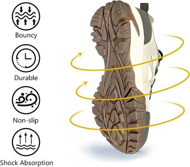 Жіночі водонепроникні трекінгові черевики CC-Los, розмір 36-42, бежевий колір