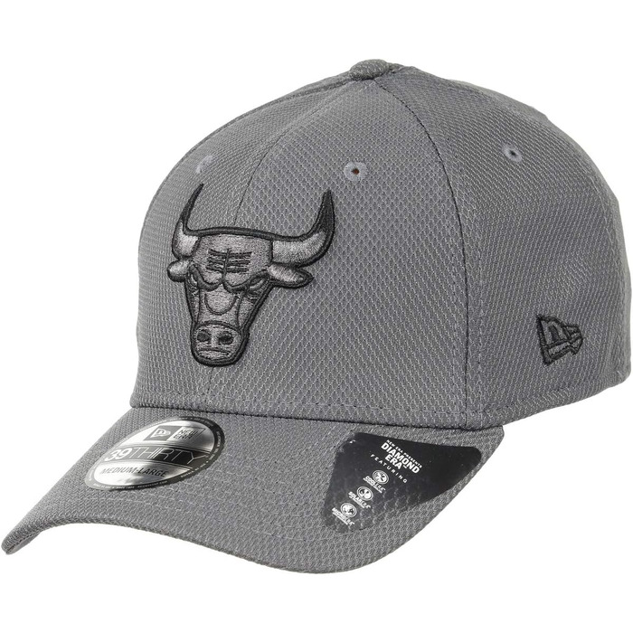 Кепка New Era Chicago Bulls 39thirty Stretch NBA - Сіра (L-XL)