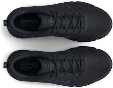 Чоловічі бігові кросівки Under Armour Charged Assert 10, чорні/білі, розмір 45.5 EU