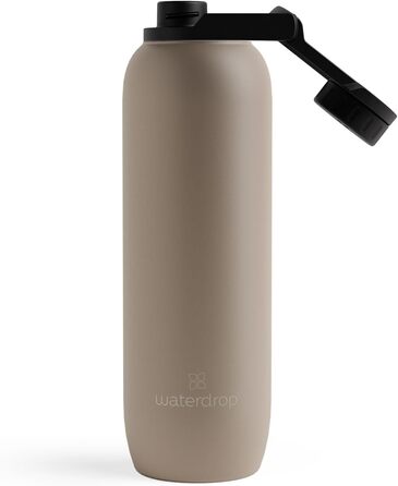 Термобутилка waterdrop® універсальна 1 л, ізольована, нержавіюча сталь, зберігає холод 24 год, тепло 12 год, герметична та ударостійка
