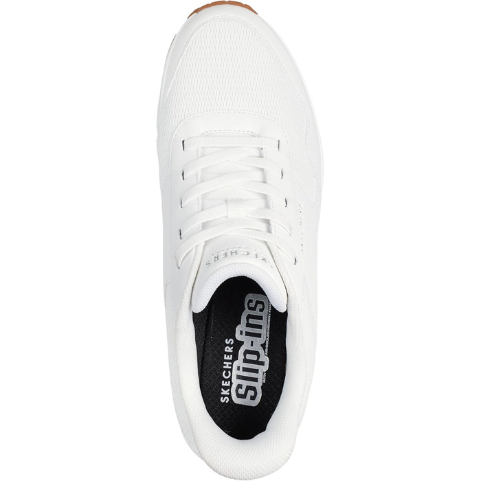 Чоловічі кросівки Skechers UNO - Banksia Hands Free Slip-ins, білий, широка колодка
