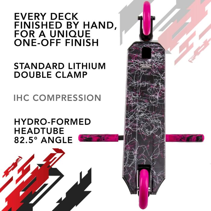 Трюковий самокат Root Industries Type R Pink Splatter, універсальний, для дорослих і підлітків