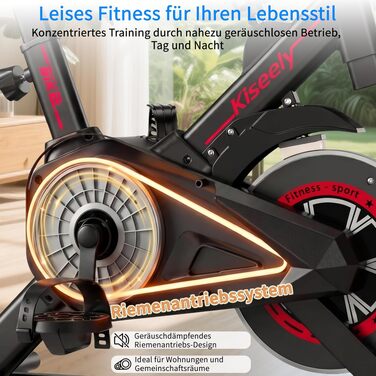 Магнітний велотренажер Heimtrainer для дому, безшумний сайкл з LCD-дисплеєм та ергономічним сідлом, чорний ZD1