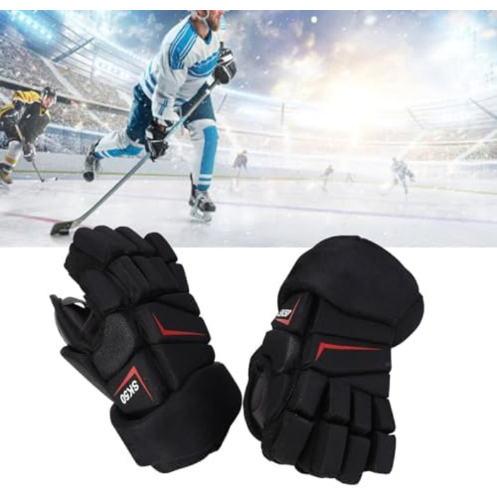 Ключові слова: рукавички для хокею, рукавички для хокею VGEBY, дихаючі рукавички для хокею, захист пальців для хокею, рукавички для хокею з нейлону, рукавички для хокею 12 дюймів.