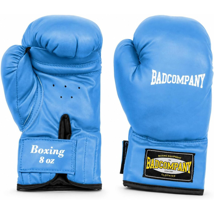 Дитячий боксерський набір Bad Company: боксерська груша 55x25 см + рукавички 8oz (синій)