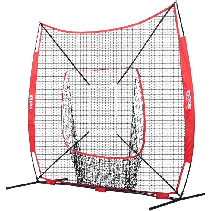 Мережа для бейсболу та софтболу VEVOR: портативна тренувальна сітка для відпрацювання ударів, ловлі, пітчингу з підставкою, сумкою та аксесуарами