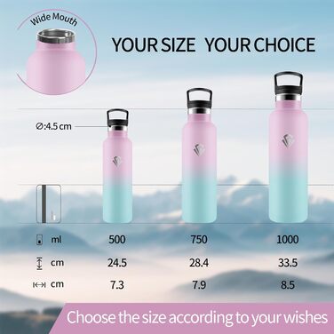 Термос-пляшка 500 мл, не містить BPA, з нержавіючої сталі, подвійна ізоляція, пляшка для води, термос-термокружка з трубочкою, для газованої води, кольори: Темно-синій & Темно-зелений