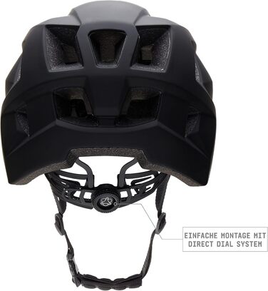 Велошолом AGU XC MTB для чоловіків та жінок, чорний, розмір L/XL (58-62 см), знімний козирок, вентиляція, In-Mold, EN1078