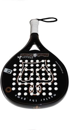 Дитяча падельна ракетка Black Crown Piton JR, кругла форма, 310 г, карбоновий каркас, ударостійка, контроль і потужність