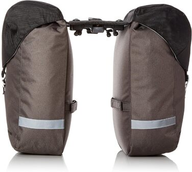 Велосипедна подвійна сумка Racktime Vida, чорна, 35x28x26 см