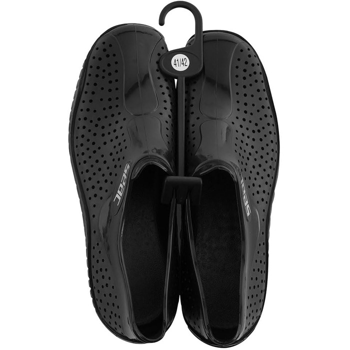 Seac SoftGummischuhe: унісекс, для плавання, пляжу, басейну та відпочинку (45/46 EU, чорний)