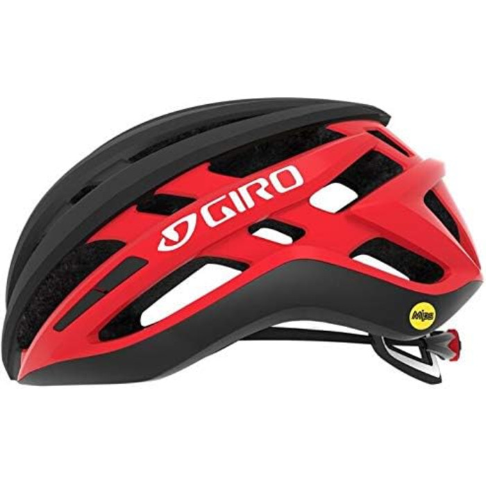 Велошолом Giro Agilis MIPS для чоловіків, розмір S (51-55 см), матовий чорний/яскраво-червоний