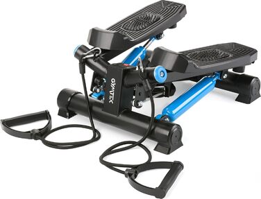 Степпер Gymtek XST250 з ручками та еспандерами, LCD, лічильник кроків і калорій – тренажер для фітнесу, пілатесу та домашніх тренувань