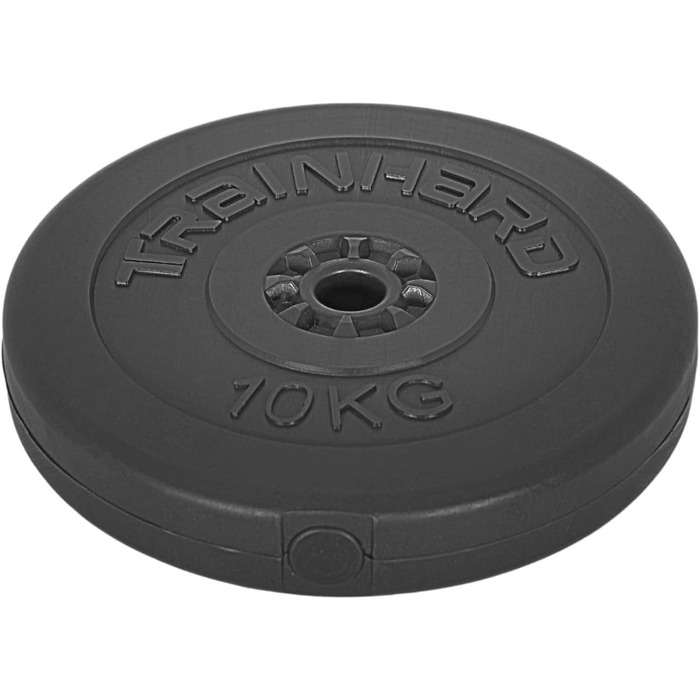 Комплект млинців TrainHard 20-30 кг із пластику та цементу, для штанги з отвором 30/31 мм, 2×2,5 кг і 4×5 кг
