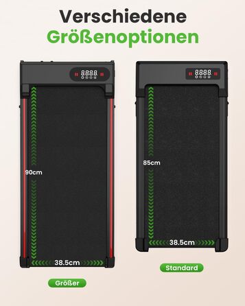 Біговий доріжка для дому HomeFitnessCode з нахилом, Walking Pad, електрична, 1-8 км/год, міні, чорна, 85 см