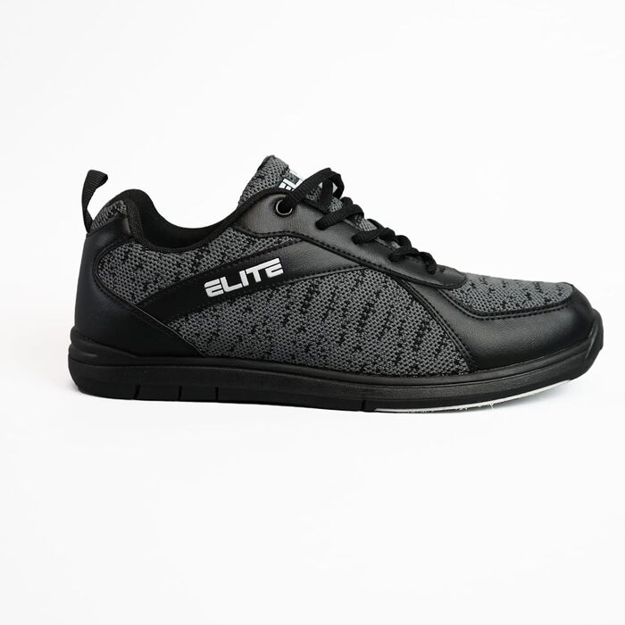 Чоловічі боулінгові черевики ELITE Pinnacle – легкі, універсальні, комфортні, преміум-якість, сірі, камуфляжні, 48 EU, 47.5 EU, широкі, чорні, сірі