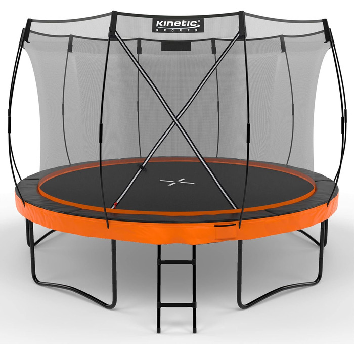 Кінь-гойдалка KINETIC SPORTS Ultimate Pro Ø 244/305/366/427 см – сертифікат TÜV Rheinland GS, з драбиною, скловолоконна сітка, для саду, дизайн 