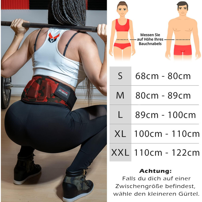 Пояс для важкої атлетики Raigeki Fitness з тренувальними планами, фітнес-пояс для бодібілдингу, силових тренувань, важкої атлетики та кросфіту для чоловіків і жінок