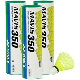 Бадмінтонні воланчики Yonex Mavis 350, 30 шт. (зелено-білі), Nylon, повільний політ