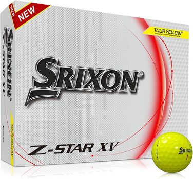 Преміальні гольф-м'ячі Srixon Z Star XV 8, турнірний рівень, 12 шт. (4 коробки по 3), потужні, аксесуари та подарунок для гольфу