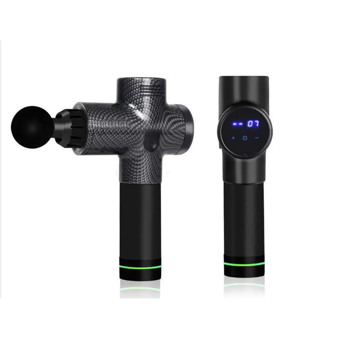 Перкусійний масажер для тіла, Massage Gun — Карбоновий