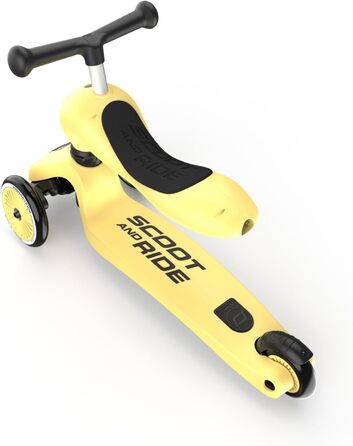 Kickboard Highway Kick 1 Scoot & Ride 2-в-1 з сидінням (жовтий)