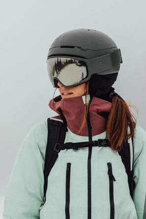 Шолом для сноуборду та лиж POC Meninx Epidote Green Matt XL-XXL, легкий, добре вентильований, ABS-корпус, EPP та EPS підкладка, оптимальний захист для фрірайду та гірськолижних трас