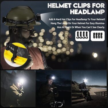 Ліхтар на лоб LED, 20000 люмен, 11 режимів, з датчиком руху, водонепроникний IPX4, для риболовлі, кемпінгу, велоспорту та піших прогулянок