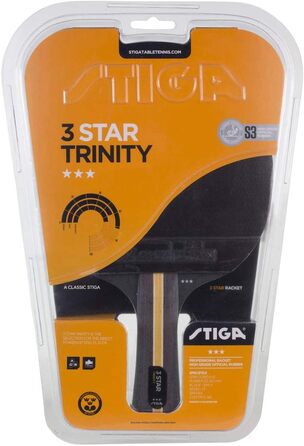 Ракетка для настільного тенісу STIGA Trinity 3-зірки, чорна/червона, для одиночної гри