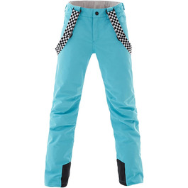 Штани для сноуборду та гірськолижного спорту ALSOGO: водонепроникні, вітронепроникні, з підтяжками, для жінок, зимові, знімні підтяжки, снігозахисний клапан, теплі, для активного відпочинку, синього кольору