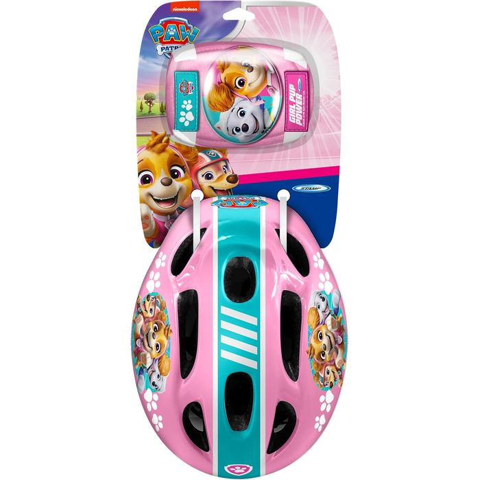 Дитячий захисний комплект Paw Patrol: рожевий шолом, наколінники й налокітники для дівчаток