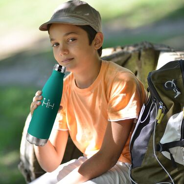 Термос-пляшка 750 мл, ізольована пляшка для води з нержавіючої сталі, без BPA, витокозахисна термопляшка, подвійні стінки, підходить для газованої води, для університету, роботи, подорожей, спорту, активного відпочинку, для хлопчиків та дівчаток, 750 мл, 