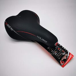 Сідло Selle Bassano Volare L Comfort Plus для жіночого міського/трекінгового велосипеда, 3 зони, чорне