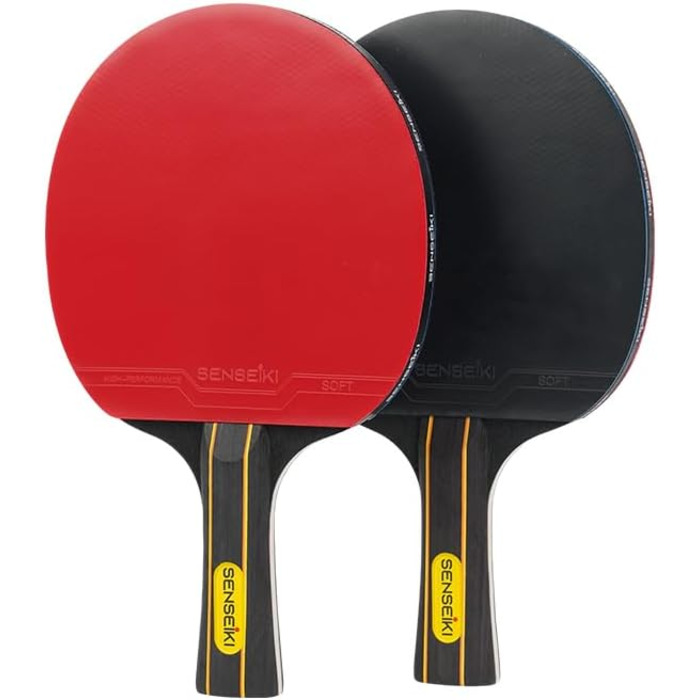 Набір для пінг-понгу: 2 ракетки преміум-класу, 3 тенісні м'ячі, мережа та кейс | Набір для настільного тенісу