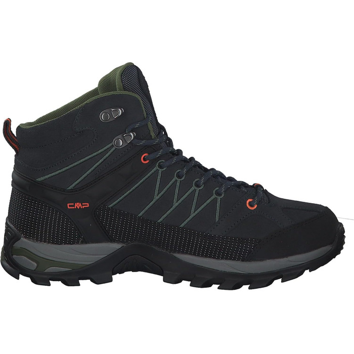 Чоловічі трекінгові черевики CMP Rigel Mid Wp, 45 EU, Антрацит
