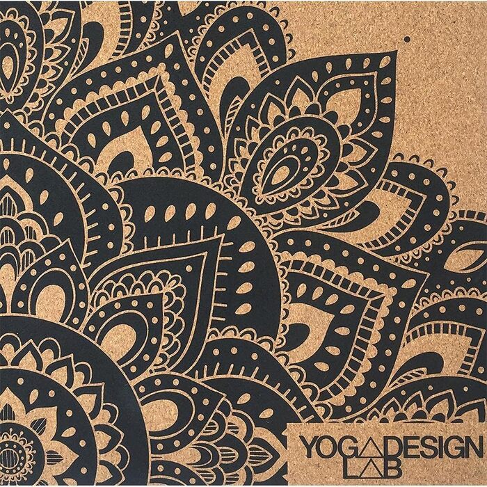 Йога-мат Yoga Design Lab з корку, екологічний, для хот-йоги, бікрам, аштанга, преміум якість, з ременем для перенесення