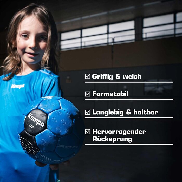 М'яч для гандболу Kempa Leo | Дитячий та дорослий, для тренувань та гри | Розміри 0-3