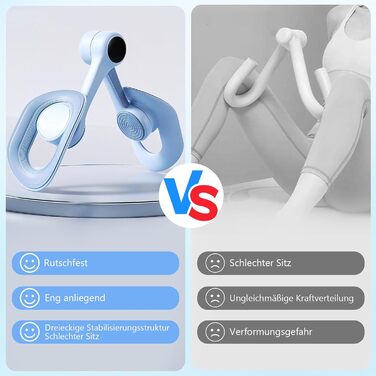 Тренування м'язів тазового дна та стегон для жінок: пристрій для тренування ніг, фітнес-обладнання для дому, синій