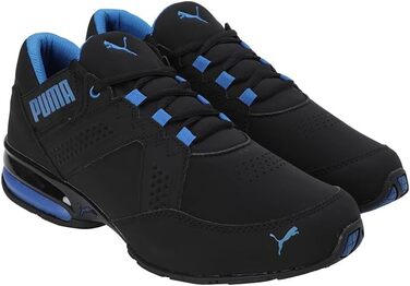 Чоловічі кросівки PUMA Enzin SL V2 для бігу та повсякденного носіння (42.5 EU, Puma Black Lapis Blue)