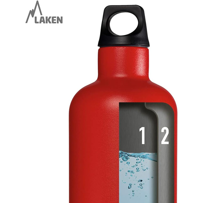 Термос Laken Thermo Futura 0.75 л, вузька горловина, нержавіюча сталь, білий