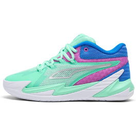 Кросівки для баскетболу Puma Dagger Unisex-Child, Зелений/Magenta, 6.5 (Big Kid)