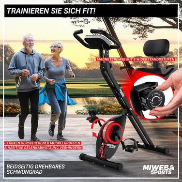 Велотренажер Miweba Sports - складаний, до 150 кг, тихий, для дому | Indoor Bike