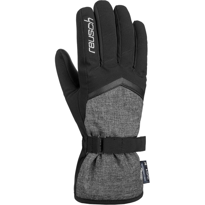 Жіночі рукавички Reusch Moni R-tex Xt, теплі, водонепроникні, дихаючі, чорні/сірі, розмір 8.5