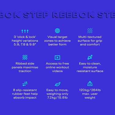 Оригінальний степ-платформа Reebok Step (2021), синьо-зелена