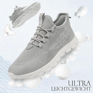 Чоловічі кросівки для бігу та фітнесу сірого кольору, розмір 40 EU